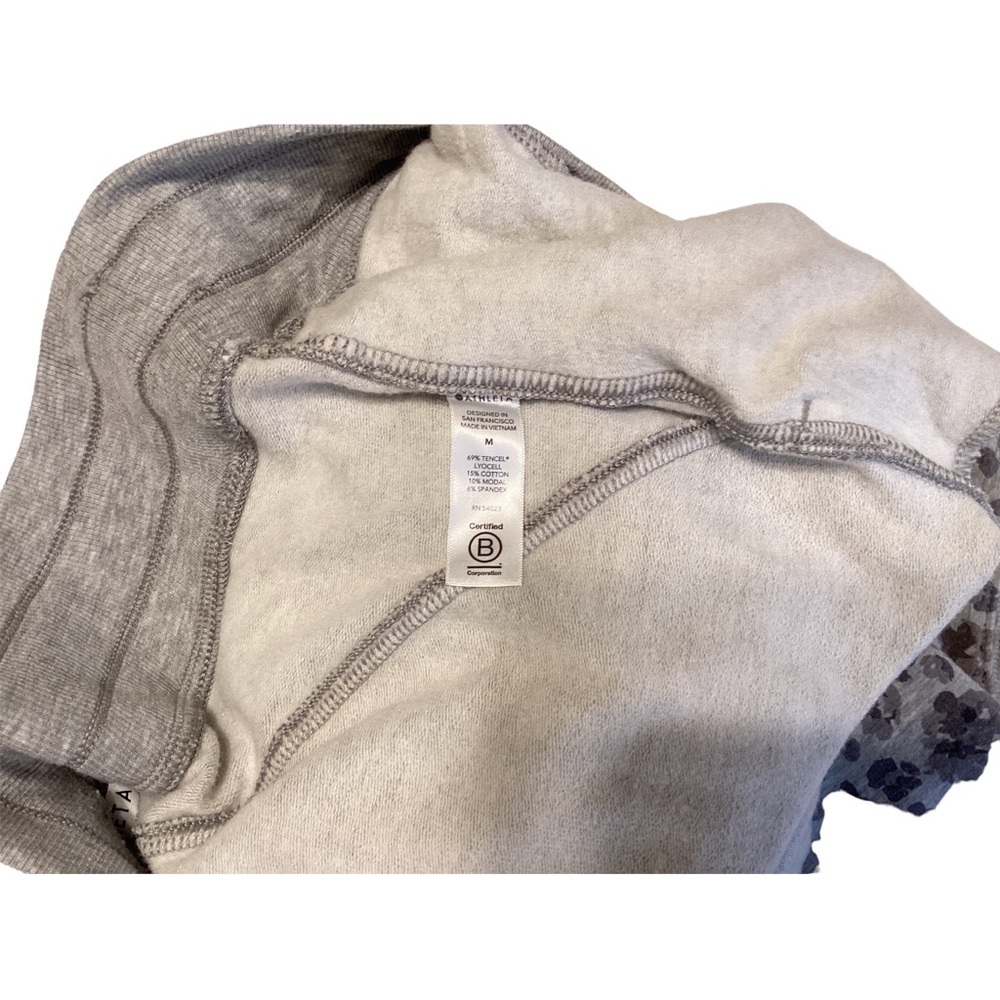 Athleta Women’s Full Zip Jacket With Hoodie & Pant 2Pc Leopard Tracksuit Size M - Picture 6 of 16